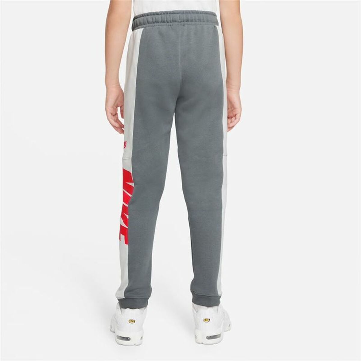 Children's Tracksuit Bottoms Nike Sportswear White Dark grey-8