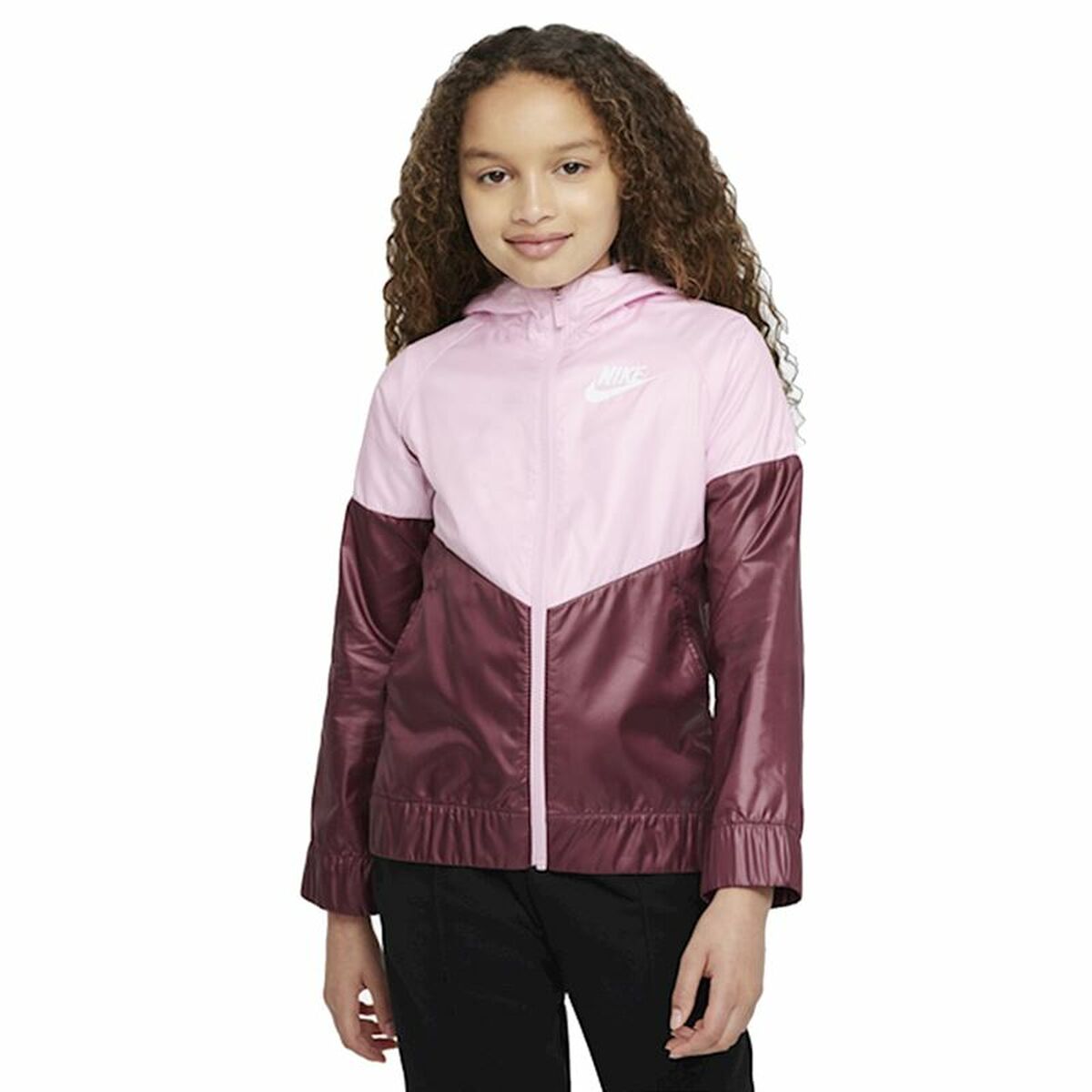Children's Sports Jacket Nike Sportswear Windrunner Pink-0