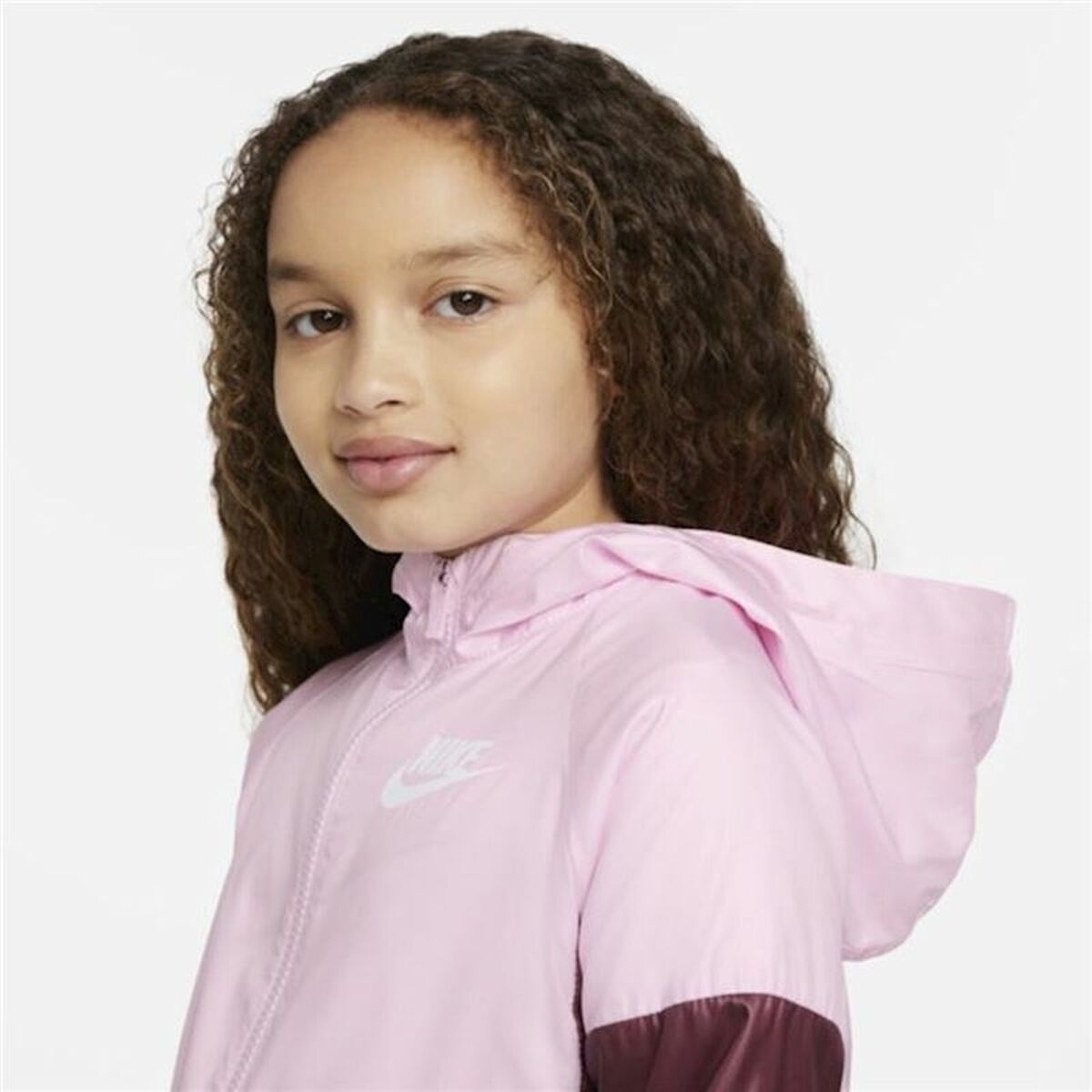 Children's Sports Jacket Nike Sportswear Windrunner Pink-5