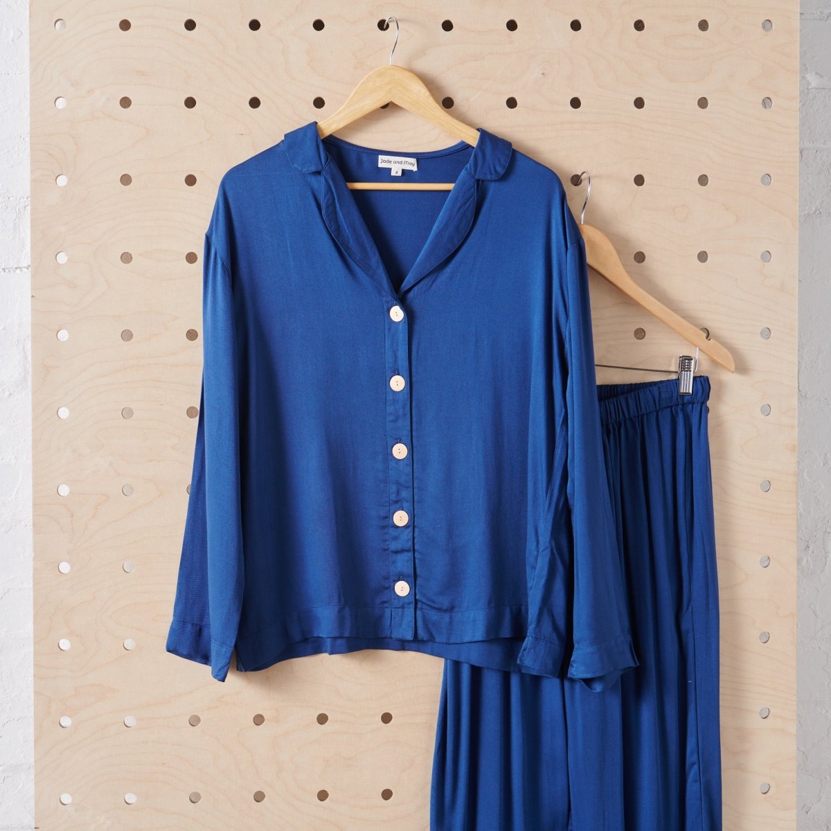 Bamboo Pyjama - Classic Set in Navy-2