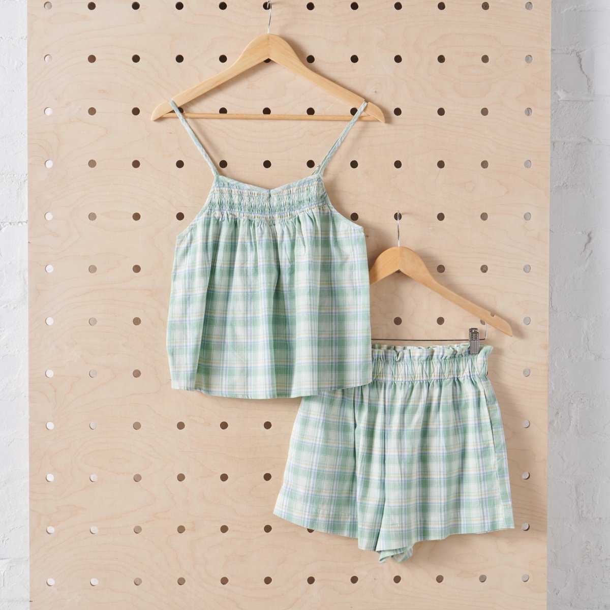 Cotton Sets in HoneyDew Melon Check-2