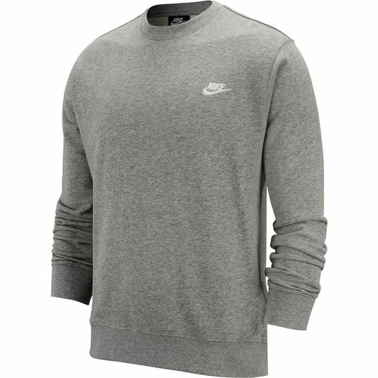 Men’s Sweatshirt without Hood Nike Sportswear Club Grey Light grey M-0