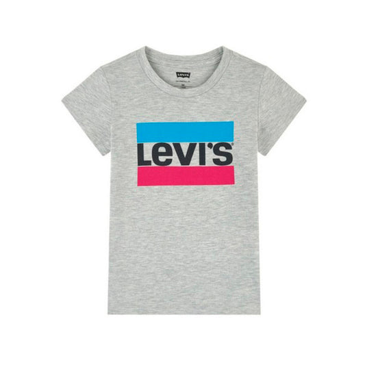 Children’s Short Sleeve T-Shirt Levi's Sportswear Logo Tee Grey-0