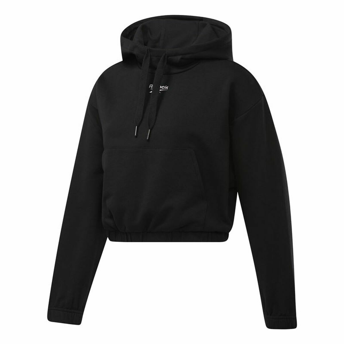 Women’s Hoodie Reebok Sportswear Cropped Black-0