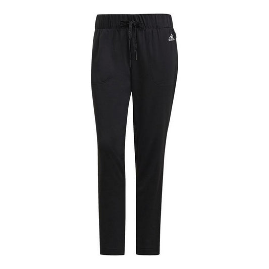 Long Sports Trousers Adidas Sportswear Versatile Lady Black-0