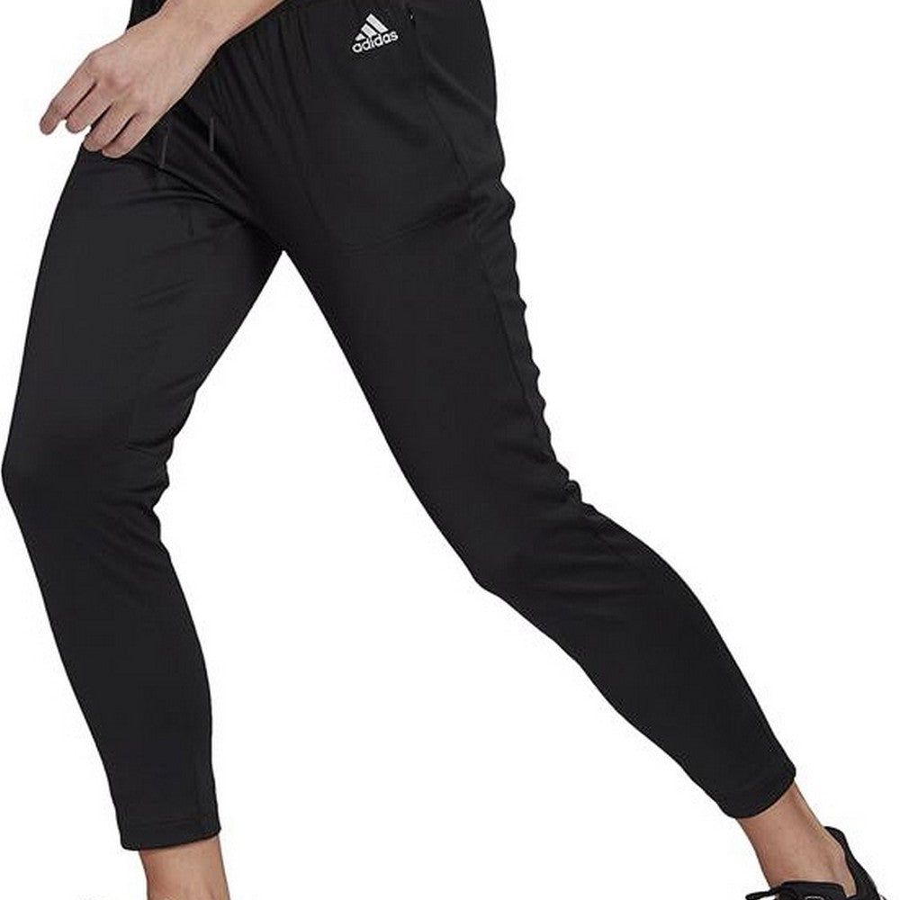 Long Sports Trousers Adidas Sportswear Versatile Lady Black-8