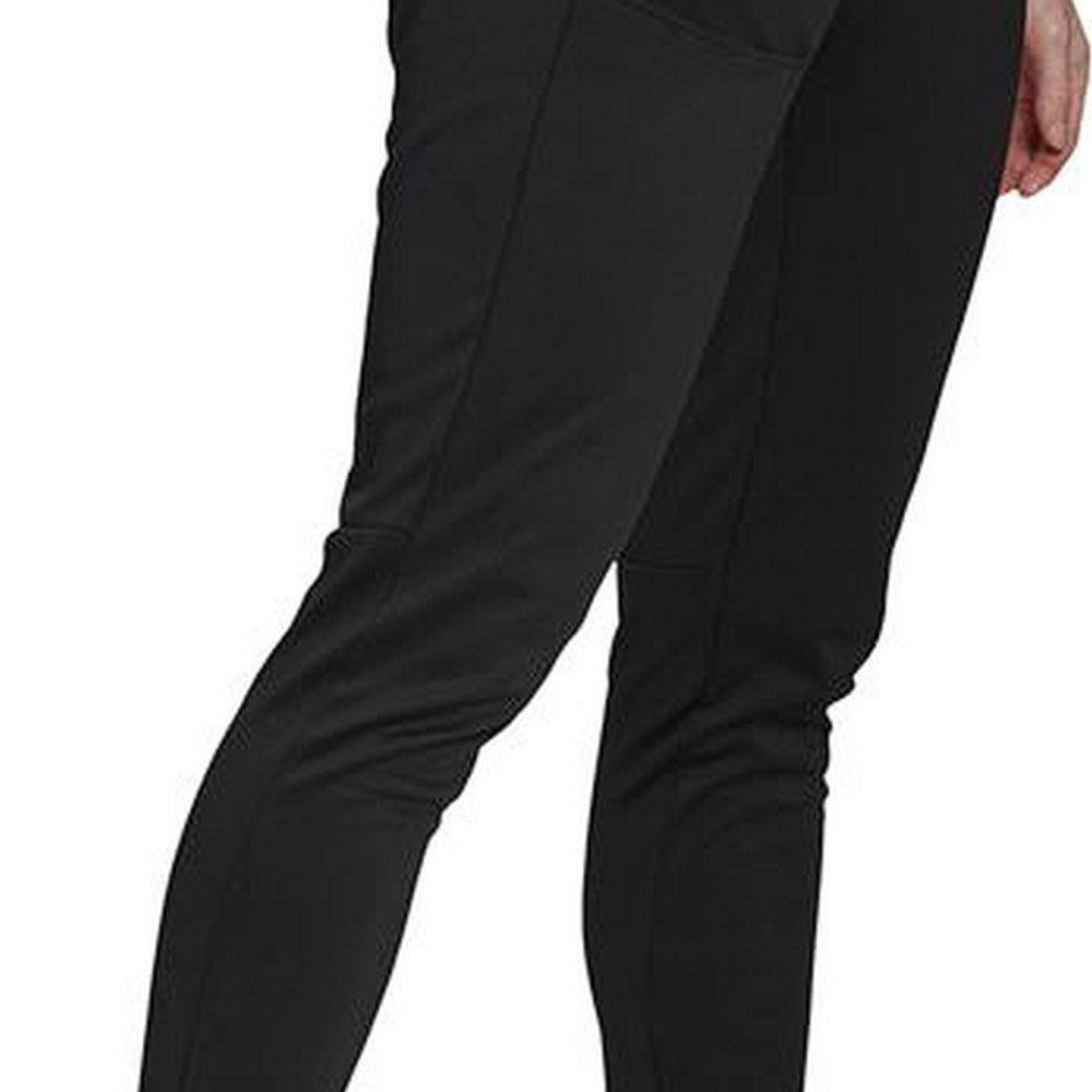 Long Sports Trousers Adidas Sportswear Versatile Lady Black-6