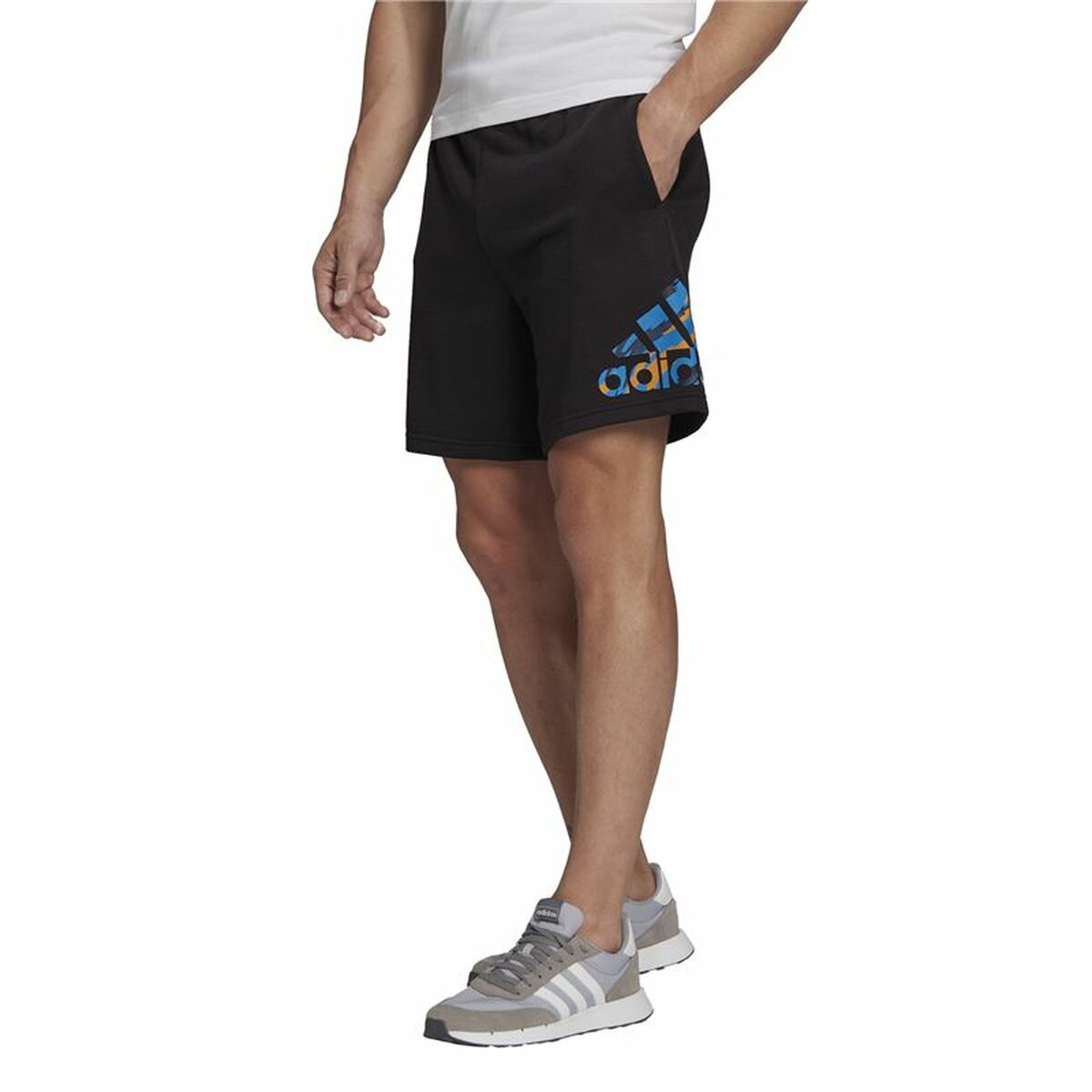 Men's Sports Shorts Adidas Camo Black-4