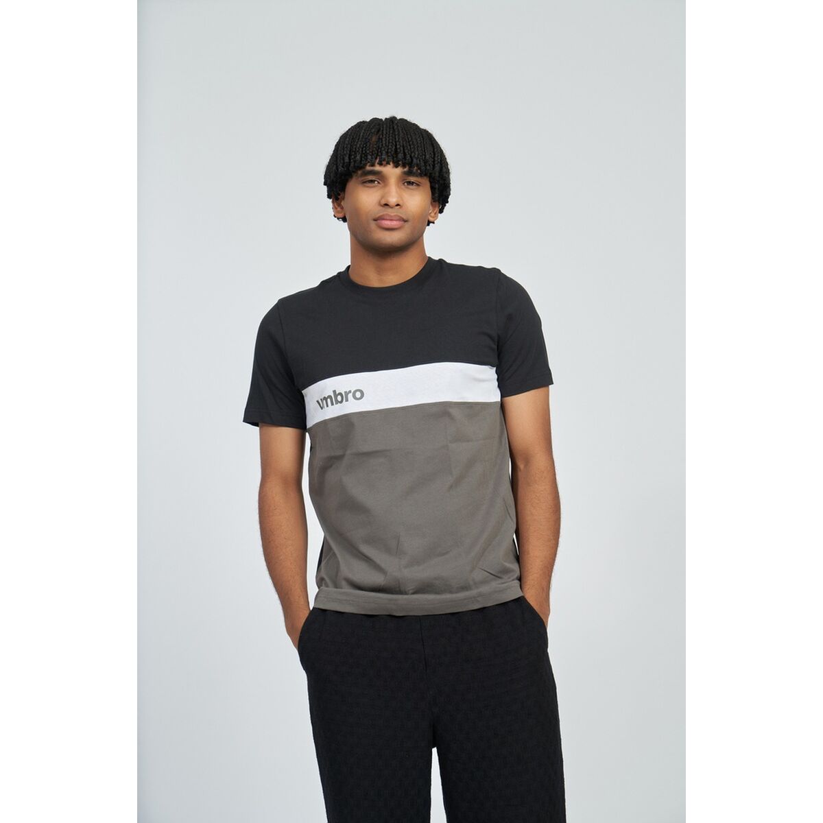 Men’s Short Sleeve T-Shirt Umbro SPORTWEAR 66211U LT8 Black-3
