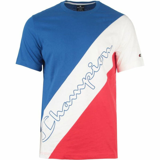 Men’s Short Sleeve T-Shirt Champion Sportswear Blue-0