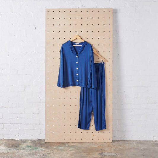 Bamboo Pyjama - Classic Set in Navy-0