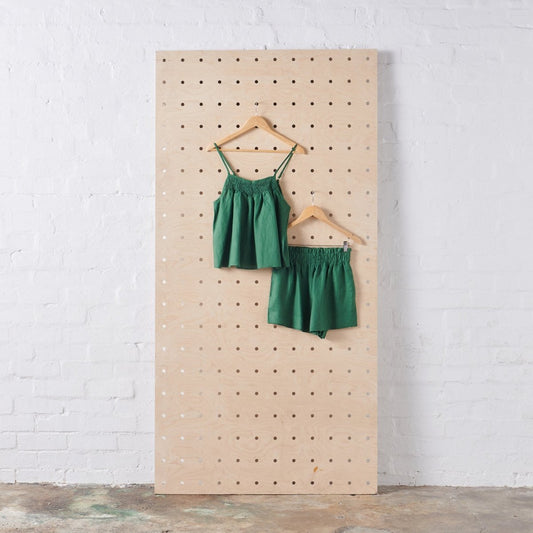Linen Sets in Forest Green