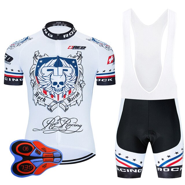 Rock Racing Cycling Clothing 9D Bib Set MTB Uniform Team Bicycle Clothes Quick Dry Bike Jersey Men’s Short Maillot Culotte-5