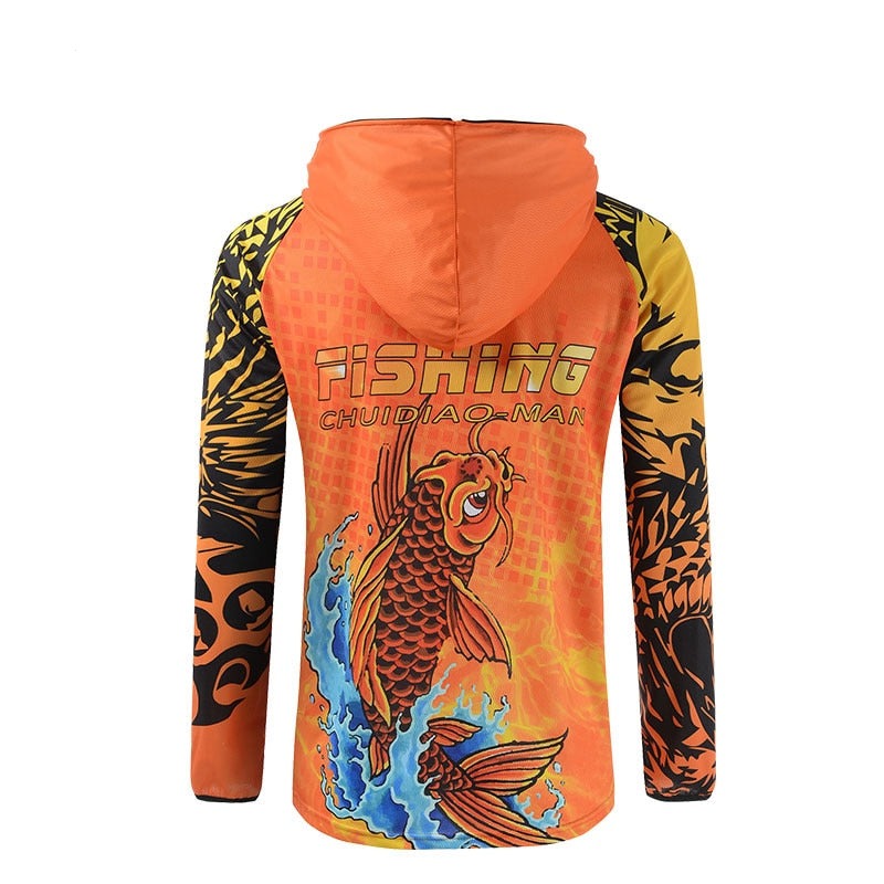 Fishing Clothes Carp Fishing Jerseys Breathable Moisture-wicking Summer Sun UV Protection Outdoor Sport Fishing shirts-4