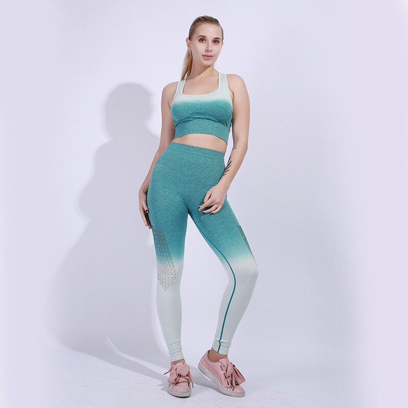 Yoga Set Sports Bra and Leggings Women Gym Set Clothes Seamless Workout Fitness Sportswear Fitness Sports Suit Sportswear-7