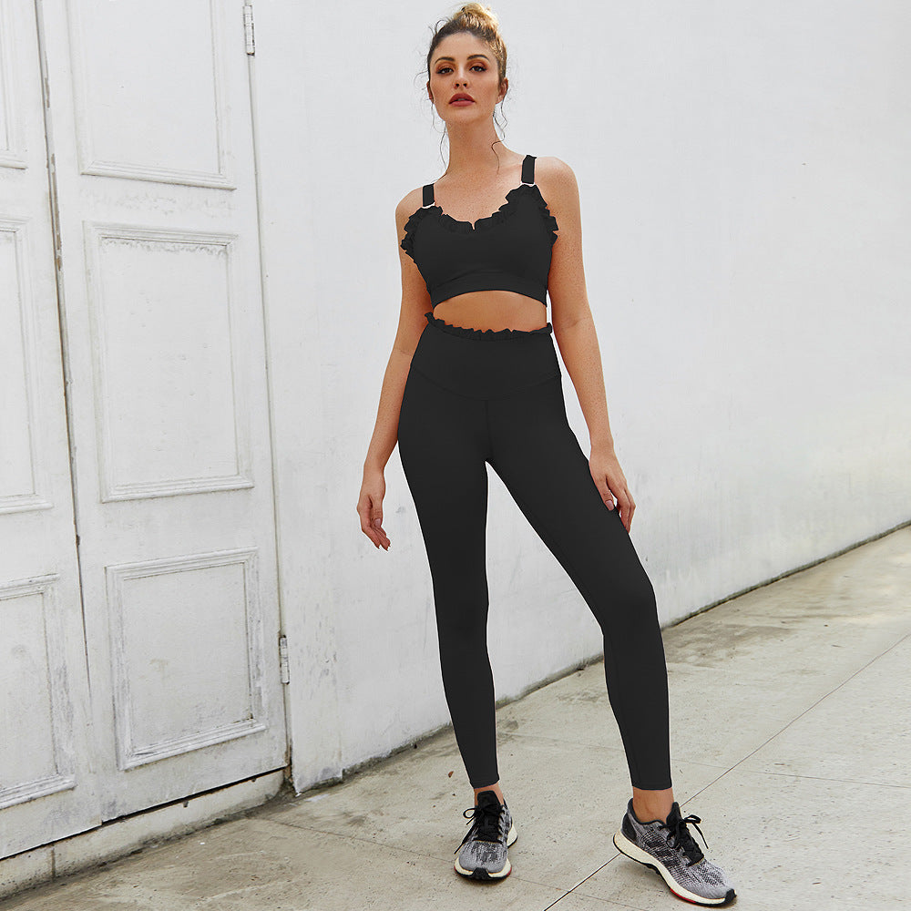 Women's Yoga Set Seamless Sportswear 2-Piece Gym Yoga Clothes Sports Bra + Leggings Running Wear Skinny Workout Set Suits