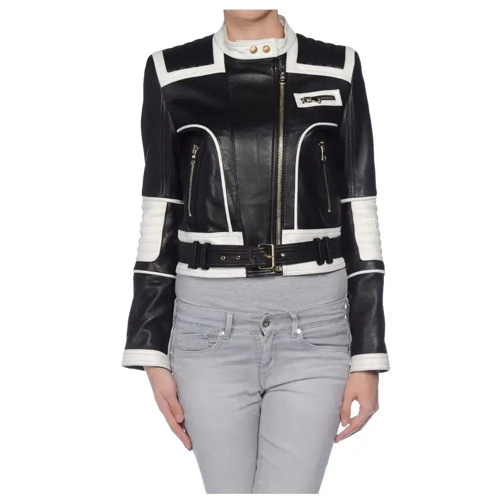 Women’s Winter Biker Leather Jacket-0