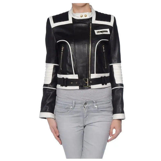 Women’s Winter Biker Leather Jacket-0